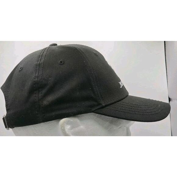 Genuine John Deere Black Strapback Hat‎ Chrome Logo Trucker Cap Farm Tractor - Picture 3 of 9